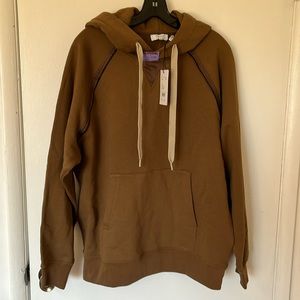 NWT Theory Project Brass Terry Cotton Hoodie Mens Large Lucas Ossendrijver FLAW